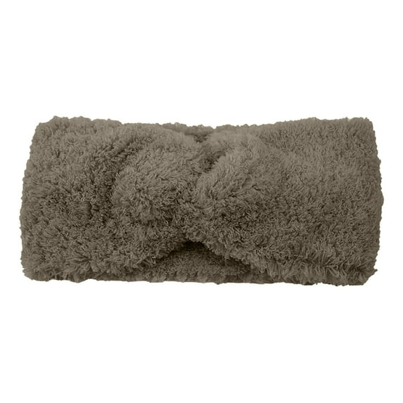 Audhol Winter Headbands for Women, Women's Headband Look with Knot Detail Soft Elastic Winter Headband Warm Headband Ear 5659 Cm Warm Headbands for Women Grey One Size