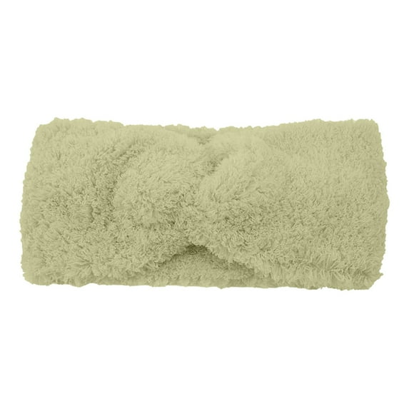 Audhol Winter Headbands for Women, Women's Headband Look with Knot Detail Soft Elastic Winter Headband Warm Headband Ear 5659 Cm Warm Headbands for Women Light Green One Size