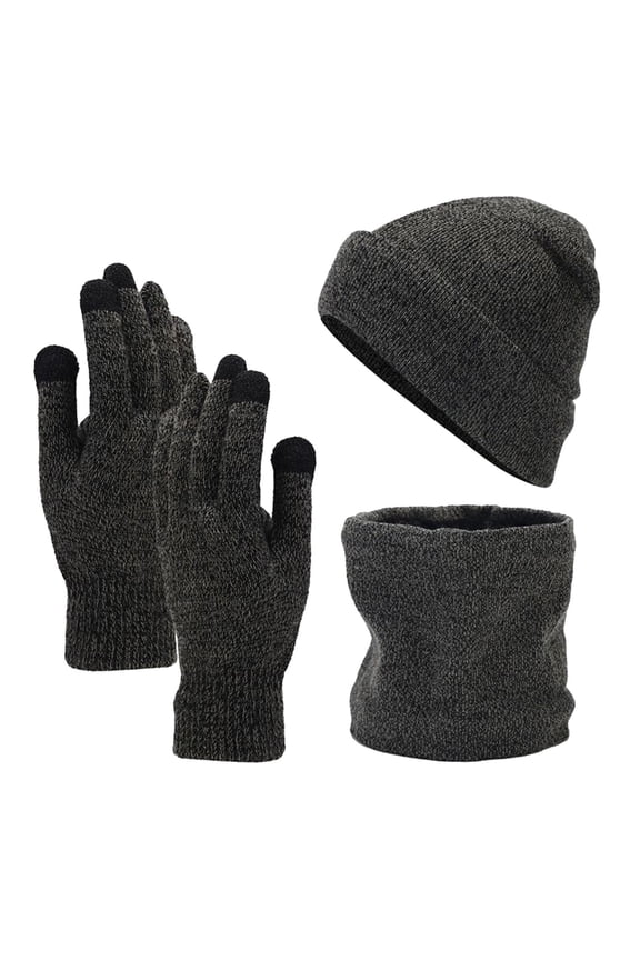 Winter Neck Warmer Gaiter Fleece Windproof Face Mask Cover Scarf Gloves Hat Set For Teen Girls Women&Men Autumn Winter Warm Wool Hat Scarf Gloves Three Pieces Winter Scarf Neck Grey2 One Size