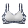 thumbnail image 1 of Audhol Women's Posy Full Coverage Bra, No Underwire Wireless Push-Up, Comfortable for Older Women, Dark Blue, 1 of 5