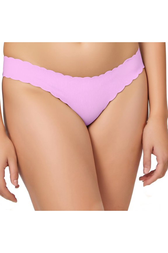 Women's Seamless Thong, No Show, Breathable, 1-Pack, Pink