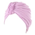 thumbnail image 1 of Audhol Womens Hats Fashion Women Cancer Head Hat Cap Ethnic Bohemian Floral Hair Cover Wrap Turban Headwear Turban Cap Silk Bonnet Purple One Size, 1 of 4
