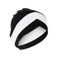 thumbnail image 1 of Audhol Womens Hats Fashion Women Splicing Model Hat Beading Hat Muslim Ruffle Cancer Chemo Hat Wrap Cap Silk Bonnet I One Size, 1 of 3