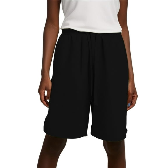 Audhol Womens Shorts Casual Summer Casual Cropped Pants for Women Loose Wide Leg Pants Candy Colored Student Shorts Lounge Shorts Women Black S