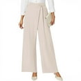 thumbnail image 1 of Audhol Work Pants Women, Womens Wide Leg High Waist Wide Leg Pants Casual Pants Comfy Pockets Relaxed Trousers Dress Pants Women Beige M, 1 of 6