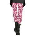 thumbnail image 1 of Audhol Yoga Pants Women Women's Autumn and Winter Camouflage Leggings Artistic Printed Soft Stretchy Pants for Women Camo Leggings Hot Pink 4XL, 1 of 5