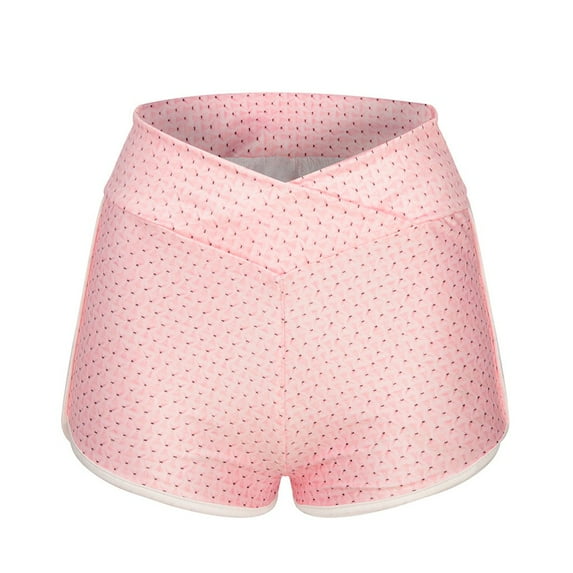 Audhol Yoga Shorts Women Basic Slip Bike Shorts Compression Workout Leggings Yoga Shorts Pants Running Shorts for Women Pink 3XL