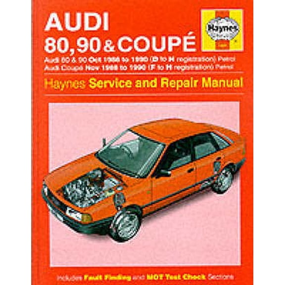 Pre-Owned Audi 80, 90 and Coupe 1986-90 Service and Repair Manual (Paperback) 1859601774 9781859601778