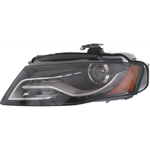 For Audi A4 Headlight 2009 2010 Driver Side | HID | DOT Certified Lens and Housing Only AU2502150 - Replaces 8K0 941 029 AL ;for Sedan/Wagon; Xenon