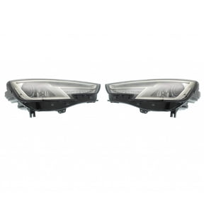 For Audi Allroad Quattro 2017 2018 2019 Headlight Assembly Driver and Passenger Side Pair | Lens and Housing | w/Round Projector | HID | CAPA | For AU2502203, AU2503203 | 191275715413, 191275715420