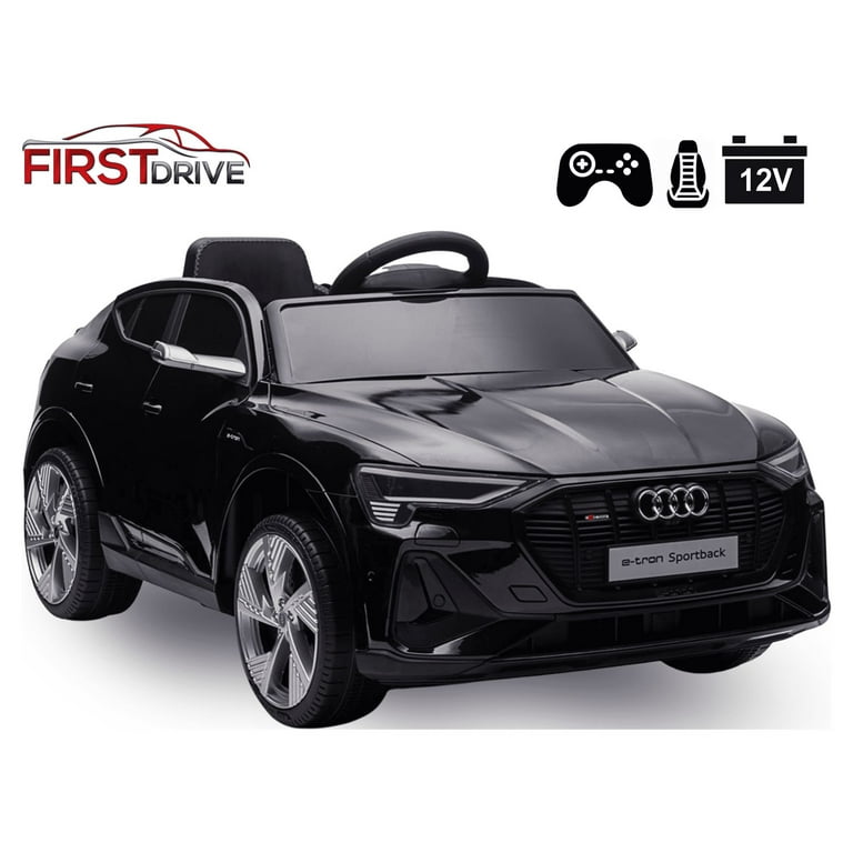 Audi E TRON SPORTBACK Black 12V Power Battery Dual Motor Wheels