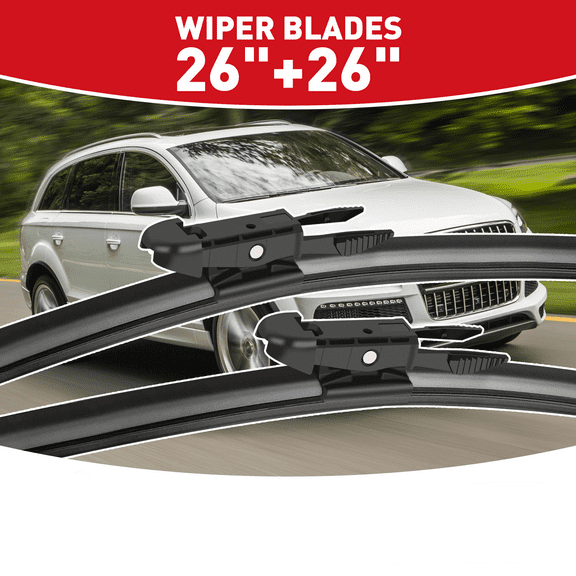 Audi Q7 2003/2006-2008/2015 Windshield Wiper Blades Pinch Tab 26"+26"