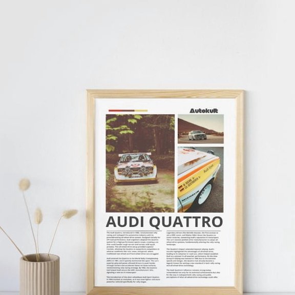 Audi Quattro Rally Legend Wall Art Print