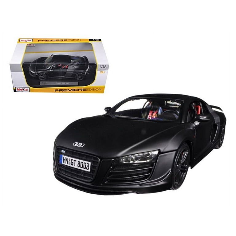 Audi R8 GT Matt Black 1/18 Diecast Model Car by Maisto - Walmart.com