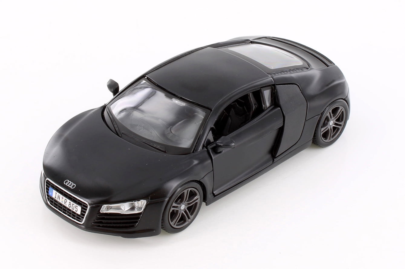 Audi R8 Hard Top, Matte Black - Showcasts 38281BK - 1/24 Scale Diecast ...