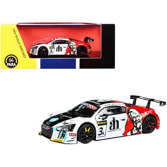Audi R8 LMS #3 Ash Samadi - Daniel Gaunt - Matt Halliday "KFC" Bathurst 12 Hour (2017) 1/64 Diecast Model Car by Paragon