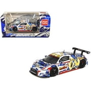 Audi R8 LMS Evisu Racing X Works White with Graphics 1/64 Die Cast Model Car by Pop Race