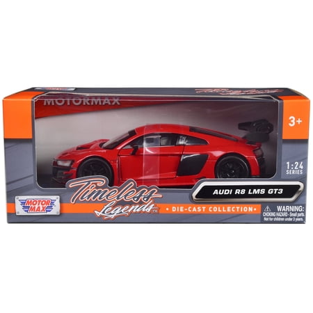 Audi R8 LMS GT3 Red "Timeless Legends" Series 1/24 Diecast Car Model by Motormax