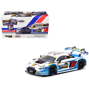 Audi R8 LMS GT3 evo II #30 "Macau GT Cup" (2024) with Transporter Packaging and Cards 1/64 Diecast Model Car by Tarmac Works