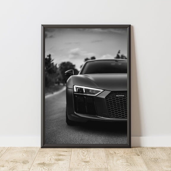 Audi R8 Poster Audi R8 Print Audi R8 Wall Art Iconic Car Poster Sports Car Poster Motorsport Wall Art Audi Poster
