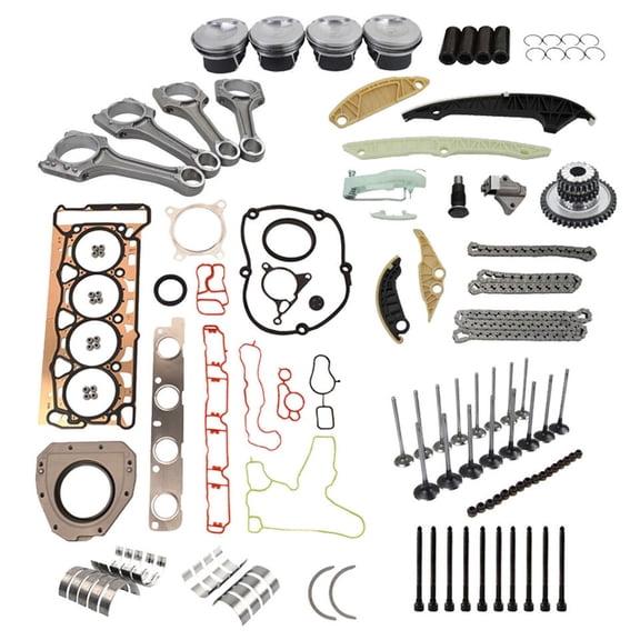 Audi VW 2.0T Engine Rebuild Kit Pistons 23mm, 82.5mm 06H107561L/06H107591L A4, Jetta, Golf GTI, Passat & More