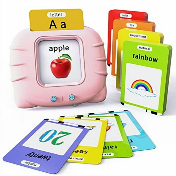 Audible Educational Toy with Music for Toddlers Age 1 2 3 4 5,252 Sight Words Flash Cards Kindergarten Toy for Girls to Learn Alphabet Number Color Shapes and More