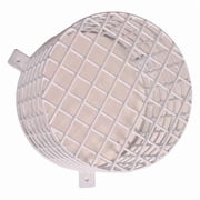 Audible and Strobe Guard, Steel, Surface Mount, 7 7/8 in W x 7 7/8 in H x 6 in D, White