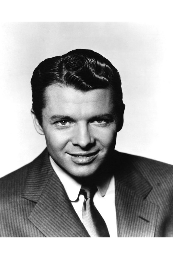 Audie Murphy Smiling Studio Portrait In Suit And Tie 1950's 24x36 Classic Hollywood Poster