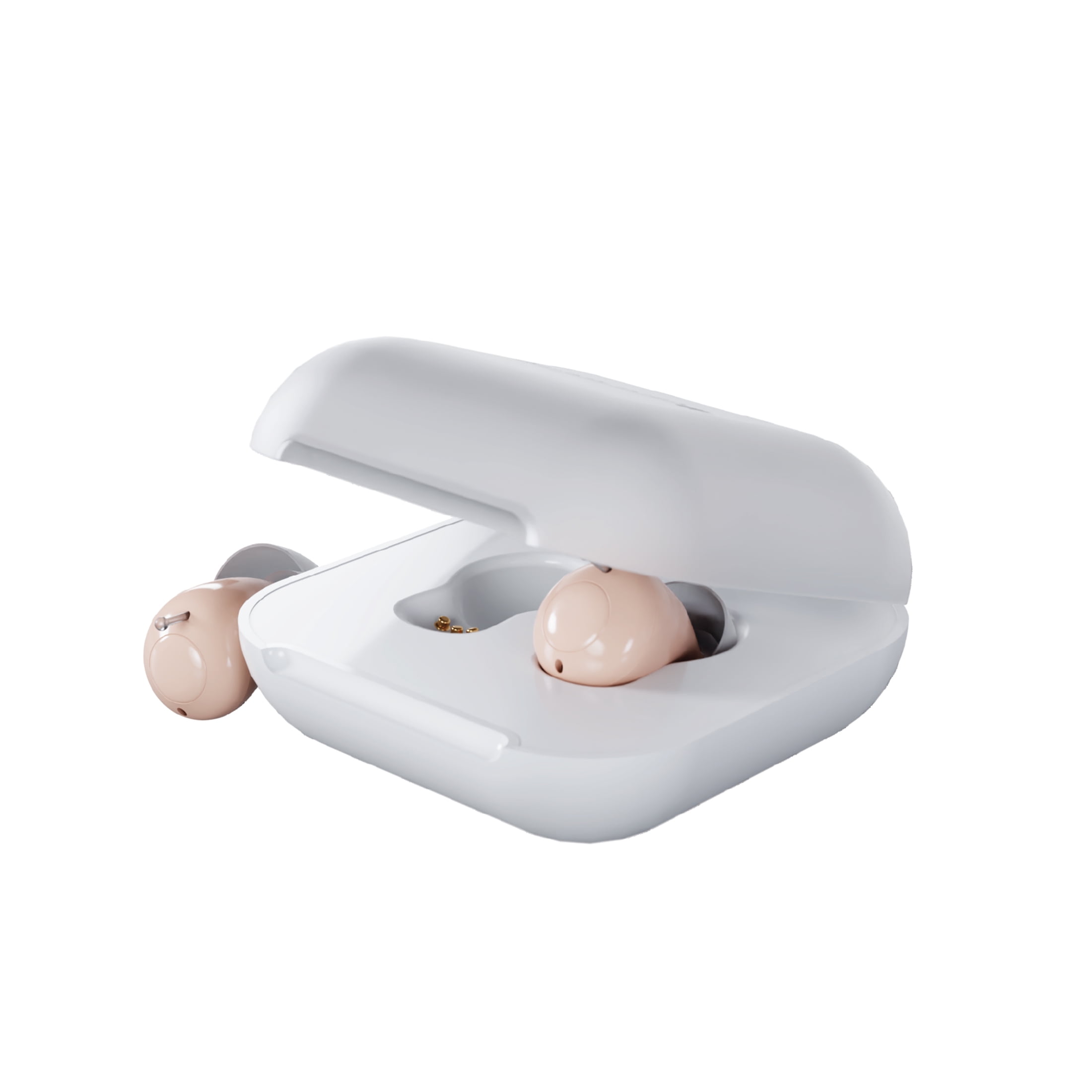 Audien Atom One over-the-counter (OTC) in-the-ear Rechargeable Hearing Aids, Universal Fit, 1 Pair