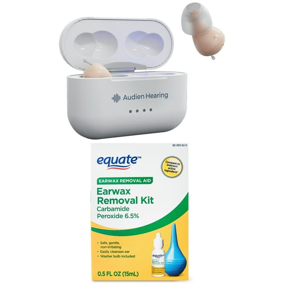 Audien Hearing's Atom Pro 2 + EQ Ear Wax Removal Bundle