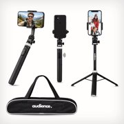 Audience 70" Phone Tripod & Selfie Stick, 3-in-1 Extendable Stand with Bluetooth Remote for iPhone & Android with Travel Bag