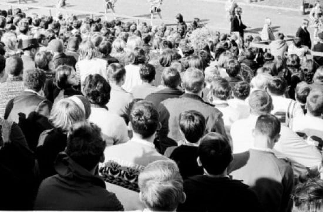 Audience during sport competition high angle view Canvas Art - (24 x 36)