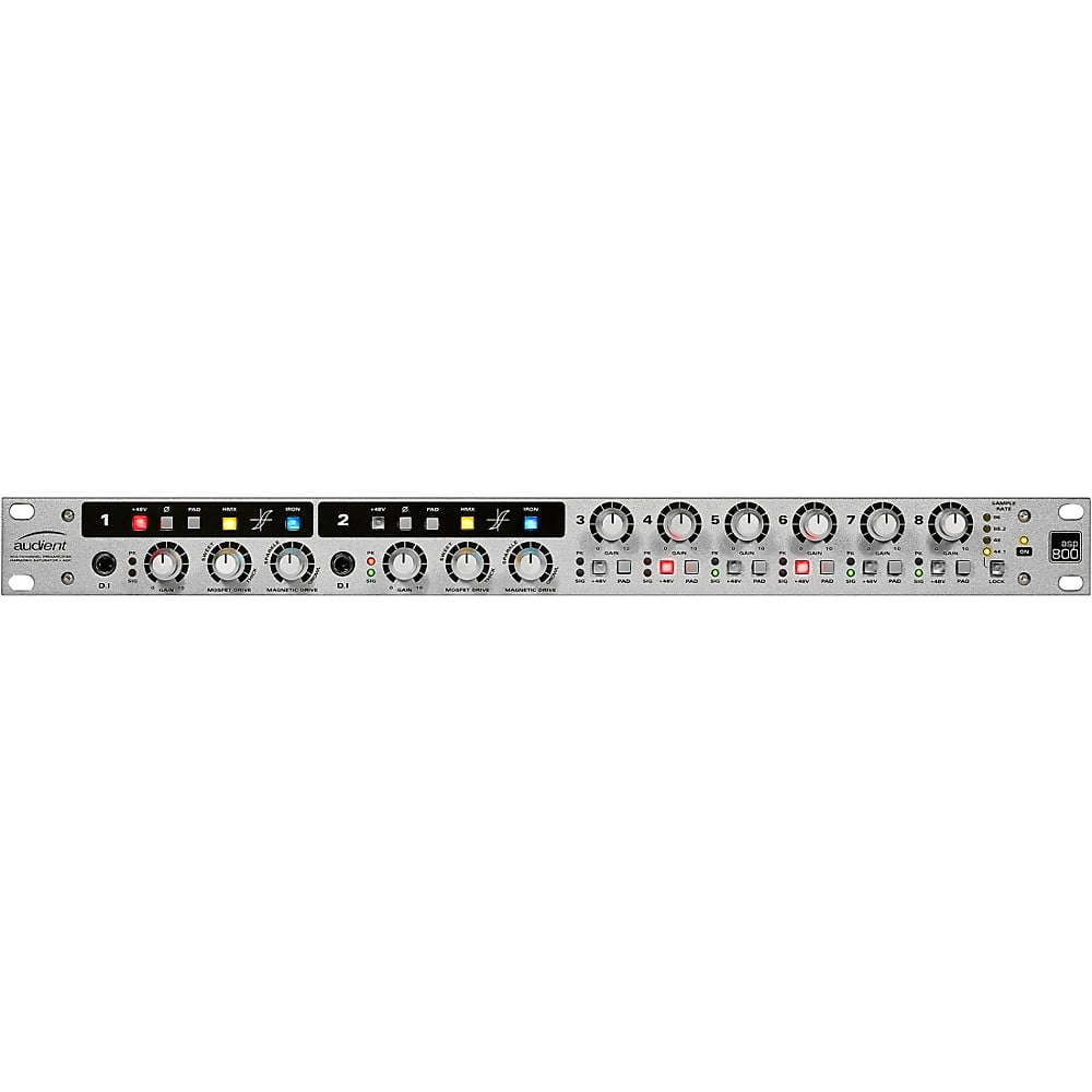 Audient ASP800 8 Channel Microphone Preamplifier and ADC with HMX & IRON
