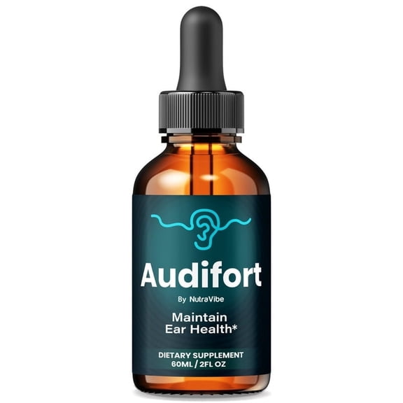 Audifort  Daily Hearing Support Drops with a Clean Liquid Formula for Ear Health, Auditory Clarity and Inner Ear Balance | Plant-Based, Easy-to-Use Droppers (30 Servings)