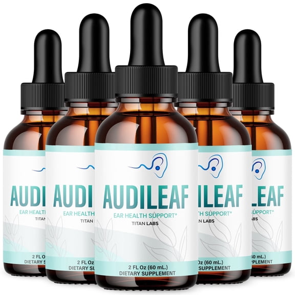 Audileaf Advanced Formula Ear Health Support Drops Hearing Supplement Audi Leaf 150 Servings