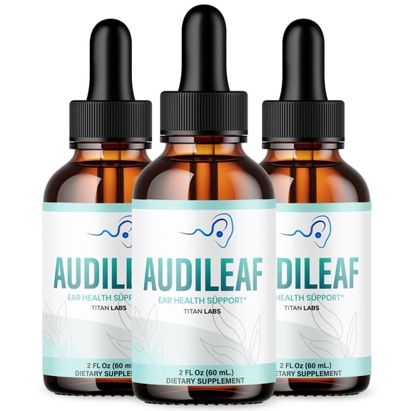 Audileaf Advanced Formula Ear Health Support Drops Hearing Supplement Audi Leaf 90 Servings