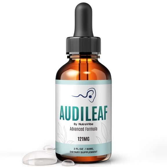 Audileaf Daily Hearing Support Drops with a Clean Liquid Formula for Ear Health, Auditory Clarity and Inner Ear Balance | Easy-to-Use Dropper (30 Servings)