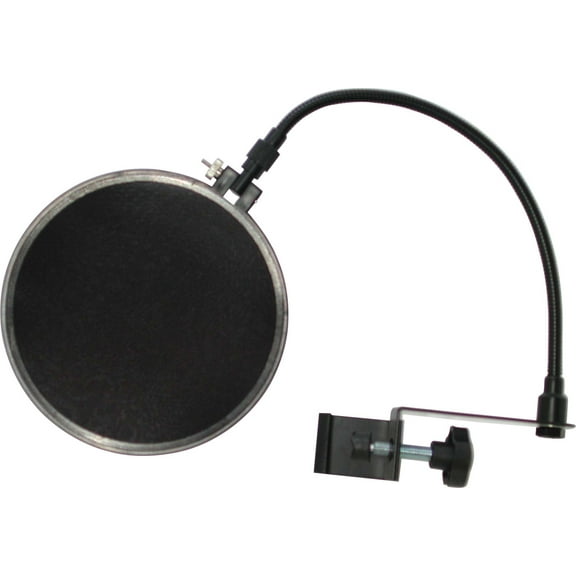 Audio 2000S AWS4071 7.4" Dual Screen Clamp on Microphone Pop Filter Wind Screen