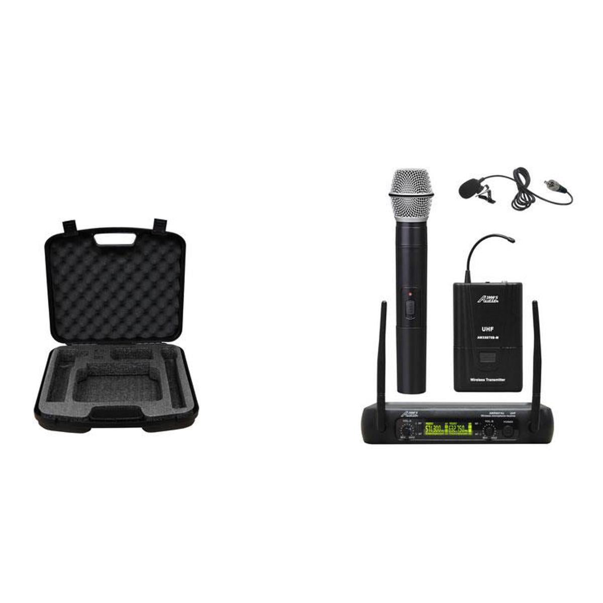 Audio 2000s AWM6074UL UHF Dual-Channel Wireless Handheld/Lavalier ...