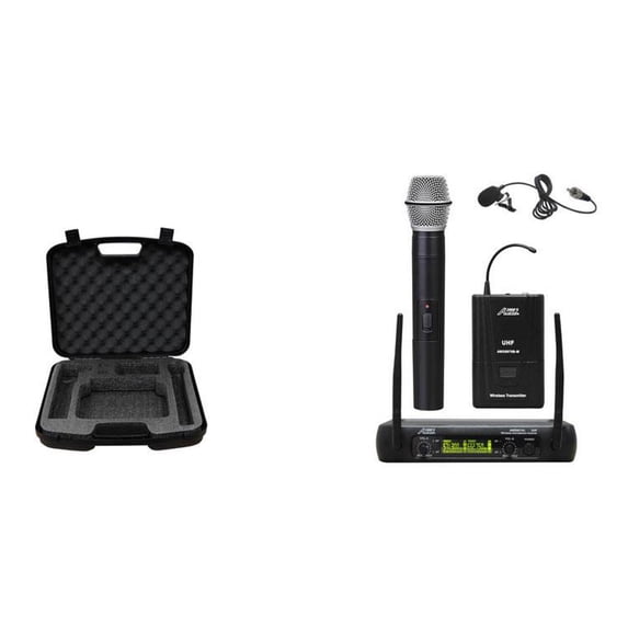 Receiver Audio System Audio 2000s AWM6074UL UHF Dual-Channel Wireless Handheld/Lavalier ...