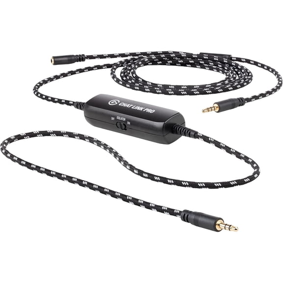 Audio Adapter for PS5, PS4, Switch | Captures voice chat and gameplay sound, Extra-long braided cable, Gold-plated connectors, Line isolator eliminates hum