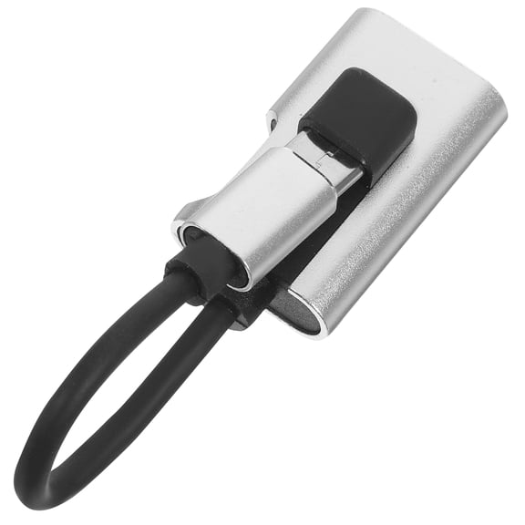 COSMOBETTY Usb C Headphone Adapter TPE Material Silver for 1Pcs 2.7x0.8x0.6in
