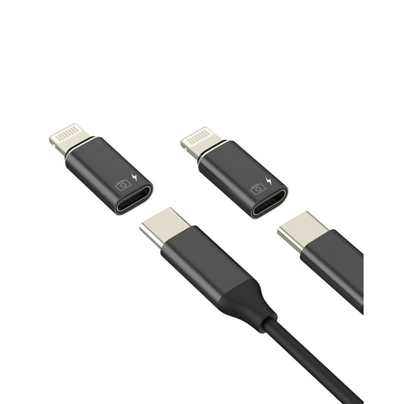 OTG Adapter USB C Female to Lightning Male Adaptor (2 Pack)for iPhone 14 13 12 11 Pro Max 7 8 Plus for Apple Type C Audio Cable Charger Converter for iPad Data Camera Memory Card Headphone Connector