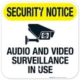 thumbnail image 1 of Audio And Video Surveillance In Use Sign,, 1 of 8