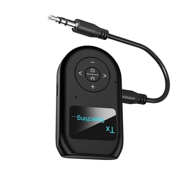 Audio Bluetooth Adapter 3.5mm Aux Support, A2DP Voice Prompts for Bluetooth Headphones and Speakers