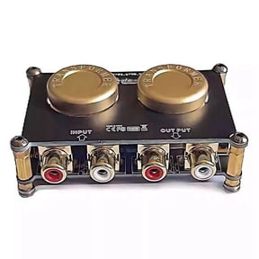 Audio Boost Cow Amplification Gain Passive Pre-Level Mobile Phone Computer CD Boost Tone Audio Isolator AV103