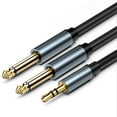 Audio Cable 1/4 inch Jack 6.35mm Male to 3.5mm Jack Plug Male Pure