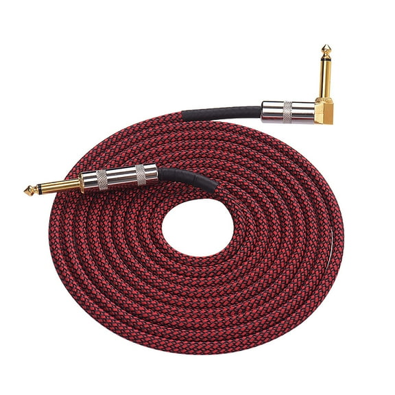 Audio Cable,Braided Fabric Amplifier Cable 1/4 Inch To Pvc Braided Musical Audio Cable Inch To Pvc 1/4 Inch To Equalizer Pvc Braided Fabric Feet Musical Audio Meters/ 10 Feet Audio Cable 1/4
