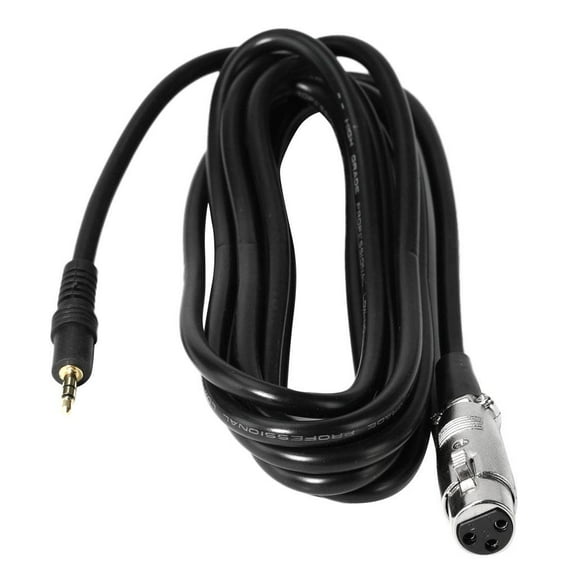 Audio Cable XLR 3-Pin Female To 1/8 3.5mm Stereo Male Microphone Audio Cord