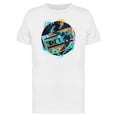 thumbnail image 1 of Audio Cassette And Music Notes T-Shirt Men -Image by Shutterstock, Male XX-Large, 1 of 2